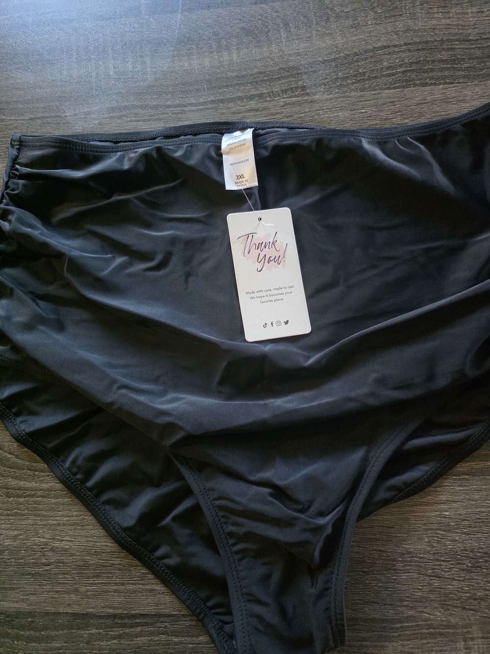 High-Waist Black Bikini Bottoms - Classic Swim Coverage